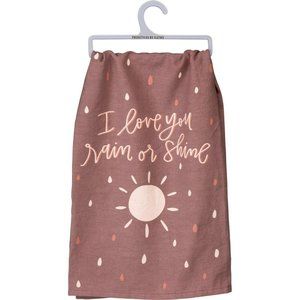 Dish Towel – I Love You Rain Or Shine